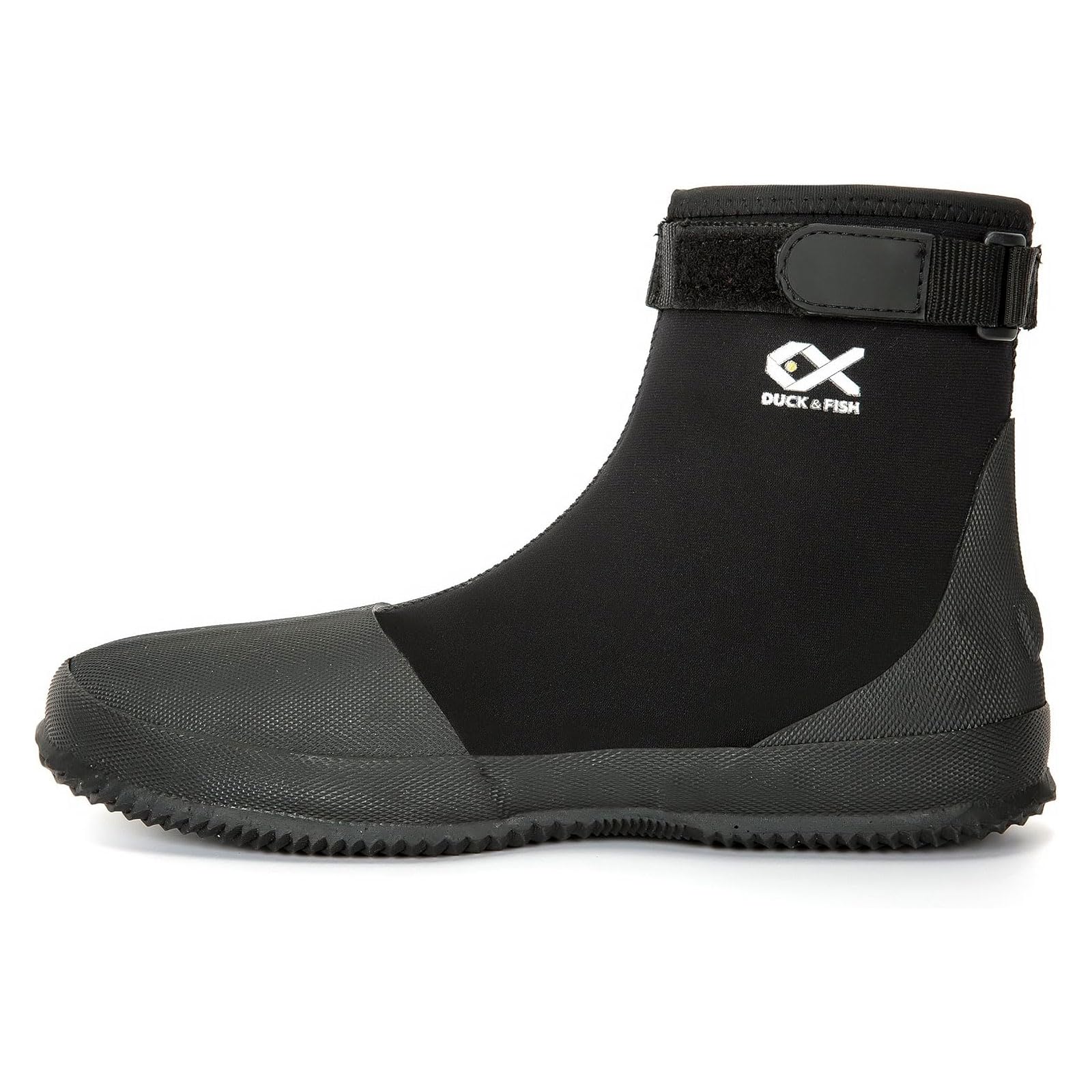 Duck and Fish Black Neoprene Wading Shoe (Black, US 10)