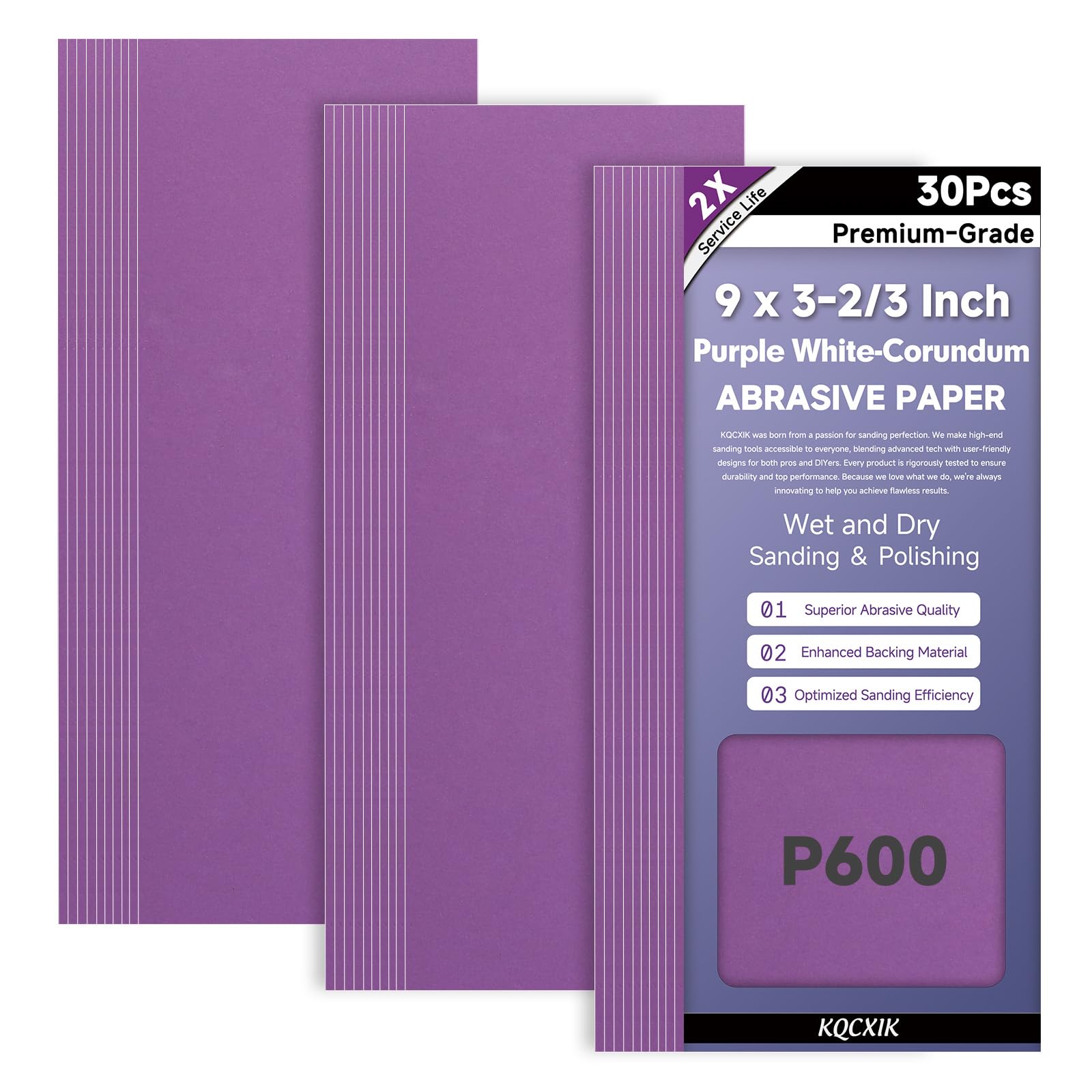 Premium Sandpaper Assortment - 80 to 2000 Grit -11