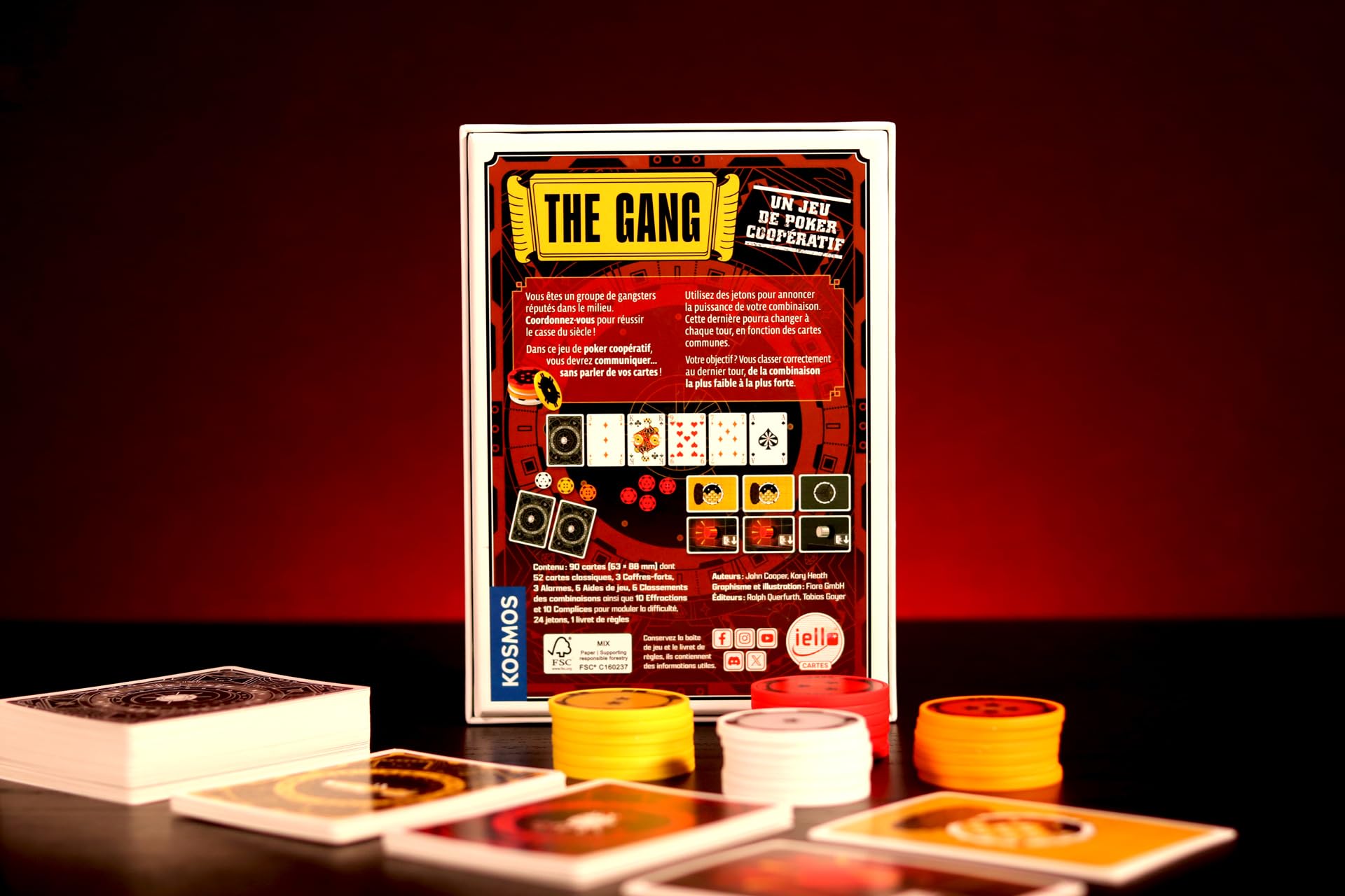 IELLO The Gang – ¡El Poker Cooperativo para El Roto del Siglo! Combinar Estrategia y Coordinación Manera Texas Hold'em – sin Bluff, Pero con Tensión y Espíritu de Equipo garantizados.
