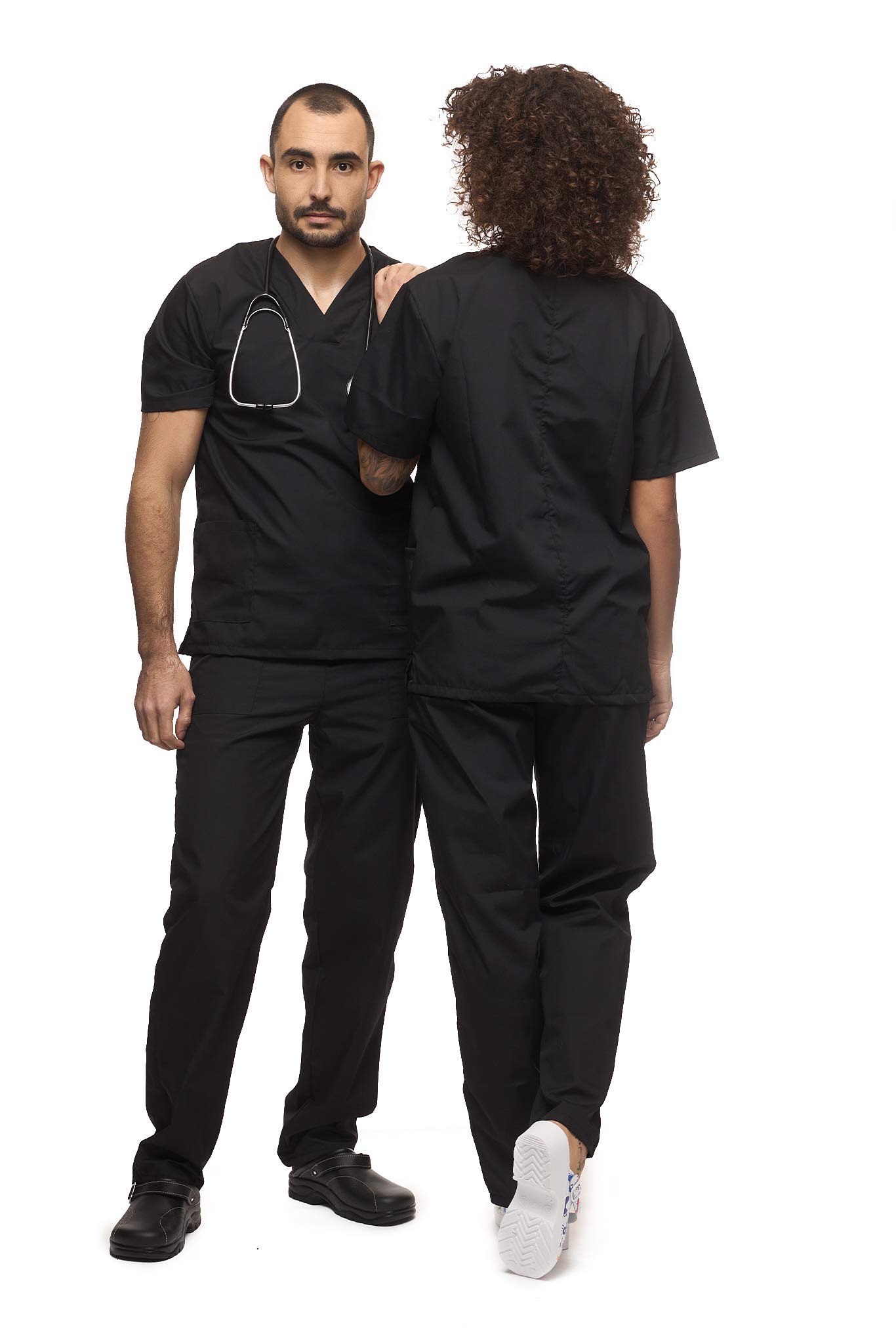 Mazalat, Ensemble Uniforme médical Unisexe avec Tunique et Pantalon