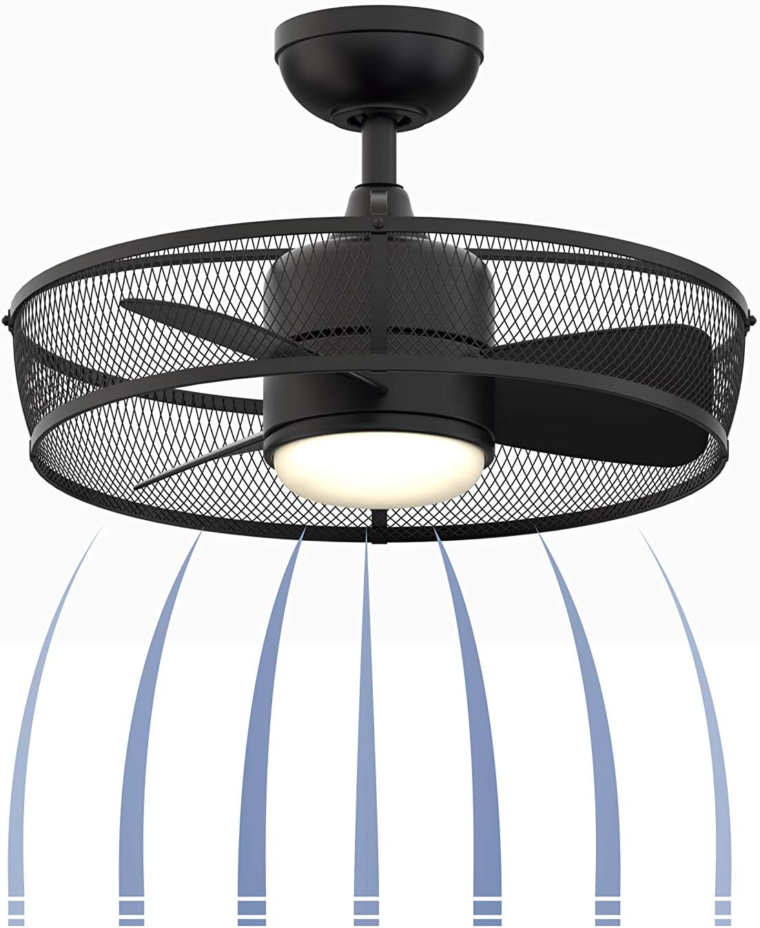 Up To 50% OFF Fanimation FP8519BL Henry Fan-Light Kit, Black 14.33x22.09x22.09