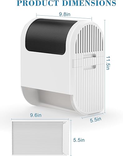 Miniatura 5 de Ventilación de secadora interior 3 en 1 filtro de pantalla de poliéster y sistema de cajón de agua para secadoras de ropa eléctricas, incluye