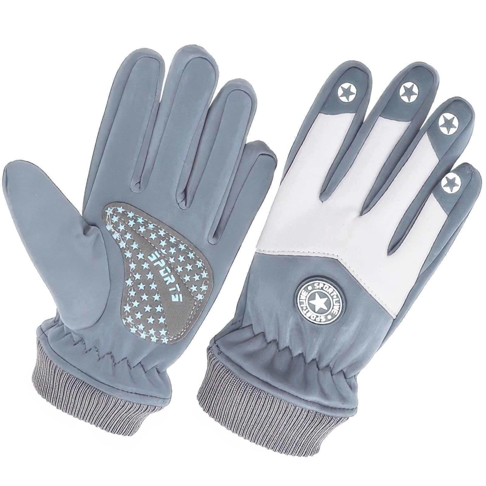 PARDUS Kids Sport Gloves - Fleece Lining for Warmth, Suitable for Primary School Boys and Girls, Thickened for Biking and Snow Play, Windproof and Waterproof Cycling Gloves