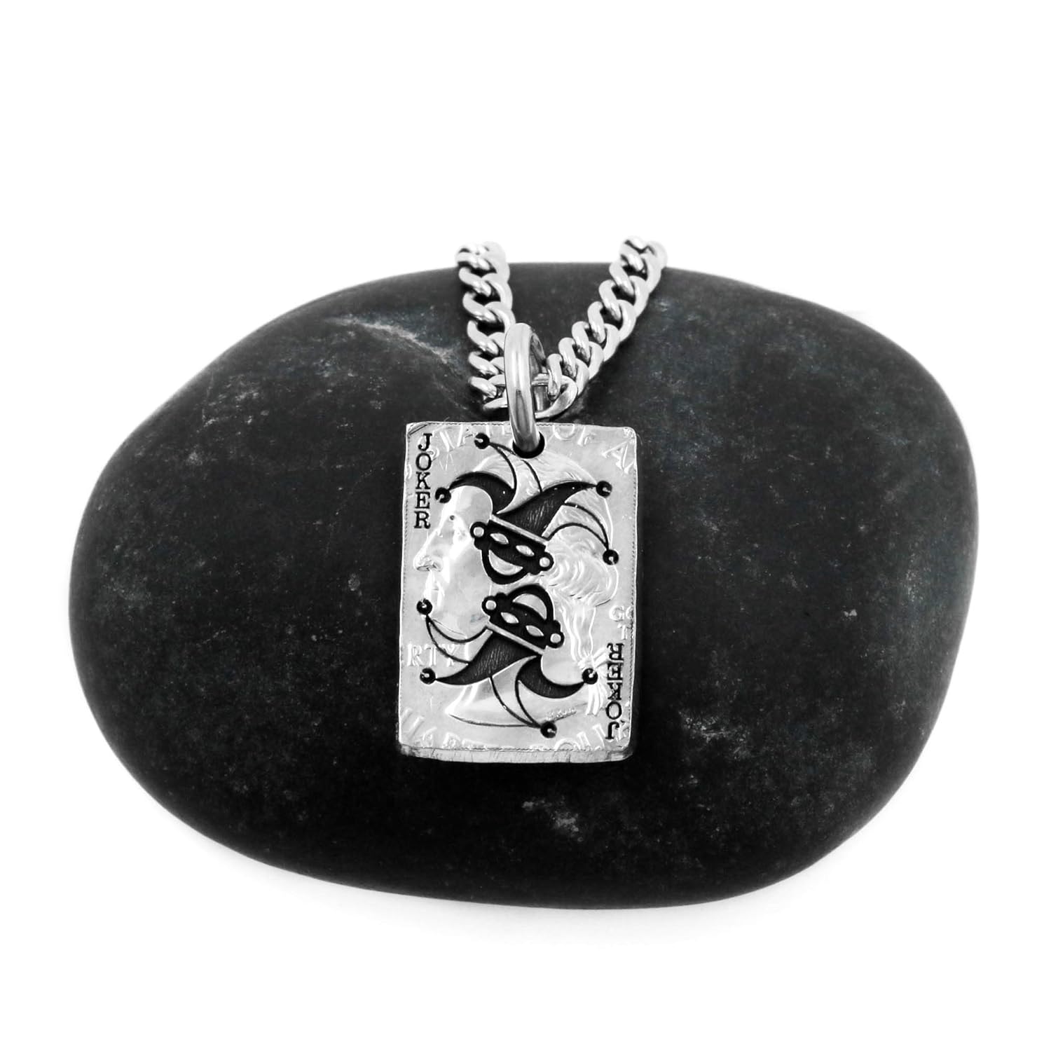 Amazon Com Joker Playing Card Necklace Choose Any Of 53 Cards Clubs Diamonds Hearts Spades Ace King Queen Jack Joker Hand Cut Coin By Namecoins Handmade Products