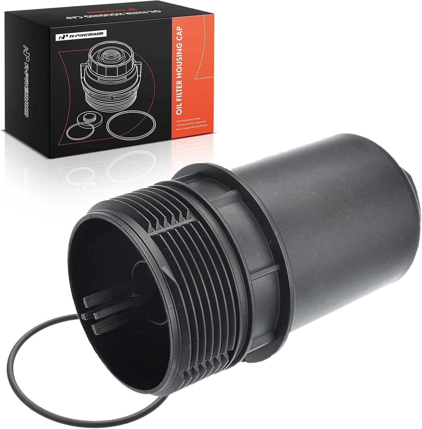 A-Premium Oil Filter Housing Cap Assembly Compatible with Audi A4/A4 Quattro/A3 2017-2019, Q7 2017, A6/A6 Quattro 2016-2017, TT Quattro 2016-2017, 2.0L, Oil Filter Housing Cover