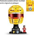 LEGO Editions Scuderia Ferrari HP Casque Lewis Hamilton - Ensemble de construction pour adolescents, 14+ - Exposition F1 collectible - Décoration de chambre ou de bureau à domicile - Cadeau pour les fans de course - 43022