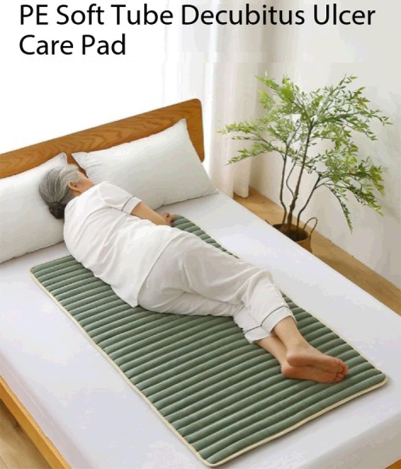 Prévention Escarres,Matelas Anti-Décubitus,Remplissage en Tubes Creux Souples,Structure Respirante,Répartition du Poids Corporel,Soutien pour Personnes Alitées, Oins À Domicile 70X190cm