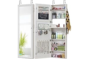 GISSAR Full Length Over Door Mirror with Storage