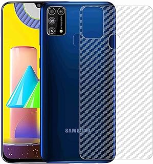 Ultra Thin Slim Fit 3M Clear Transparent 3D Carbon Fiber Back Skin Rear Screen Samsung Galaxy M31