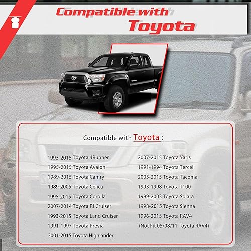 Miniatura 3 de OTUAYAUTO 20 piezas de clip de forro de guardabarros, para Toyota Tacoma 05-15, Camry 89-15, Corolla 98-02, fijación de nylon