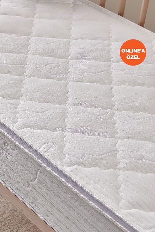 Yataş Mini Milky Comfy Yıkanabilir Pedli Dht Yaylı Bebek Yatağı, 70x180 cm