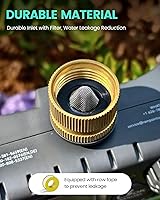 Vista 4 de RAINPOINT Temporizador de aspersor de 2 salidas, temporizador de agua para manguera de jardín, para riego de patio al aire libre, controlador