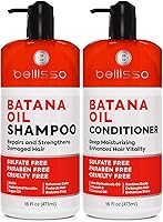 Vista 30 de BELLISSO - Set de champú y acondicionador con queratina, sin sulfatos/parabenos, tratamiento profesional para cabello seco, dañado, rizado