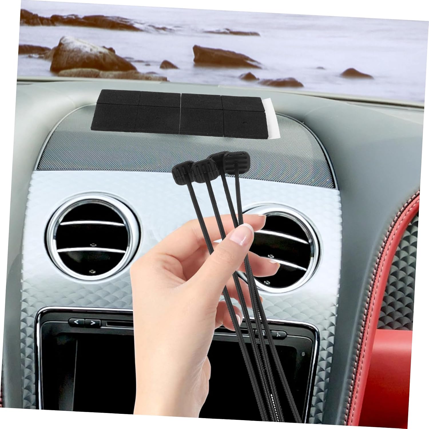 Holibanna 1set Electric Radiator Cooling Fan Mounting Kit for Car High-temperature Resistant Cable Ties Shock Absorbing Protective Pads Fit for Optimal Performance