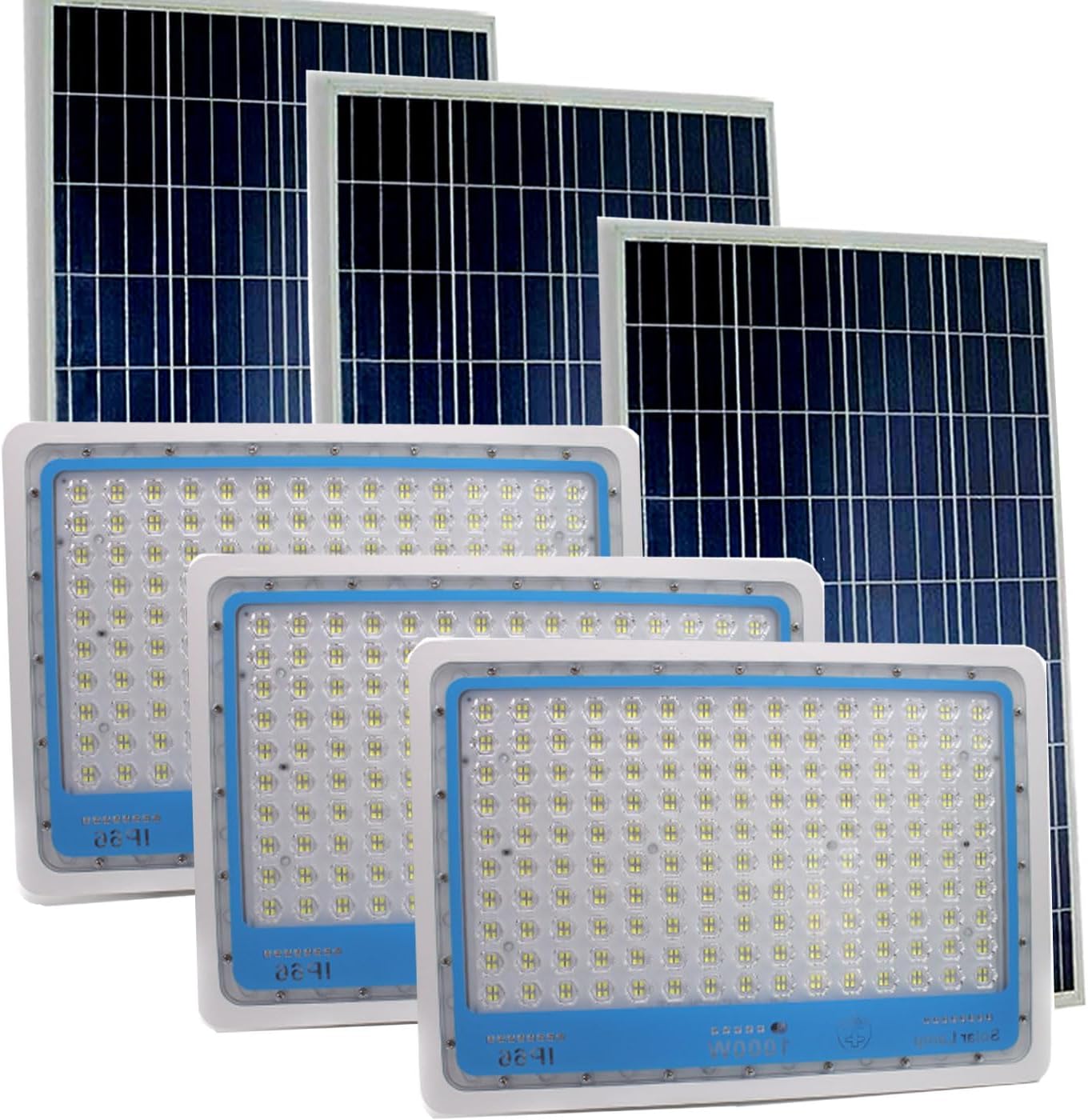 FARO FARETTO LED PANNELLO SOLARE FOTOVOLTAICO IP67 200W CON TELECOMAND