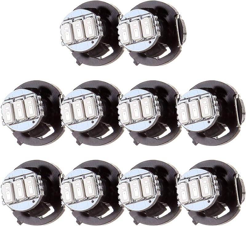 Lâmpada LED T4.2/T4 verde 3014SMD 3LED cciyu para painel Jeep – Pacote com 10