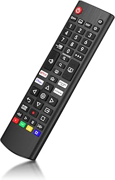 LG TV Remote Control Replacement |- LG Smart TV Remote for All L G LCD LED HDTV UHD 3D 4K Models | AKB75095308 AKB75095307 AKB7415324 Remote Control for lg Smart TVs (Black)