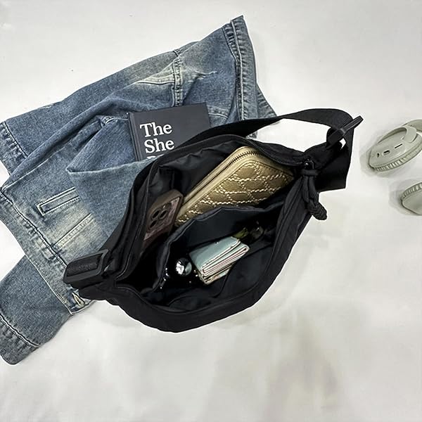 Piccola borsa a tracolla da donna, borsa a tracolla morbida con tasche multiple spaziosa borsa per lavoro, viaggi, palestra, uso quotidiano - 2