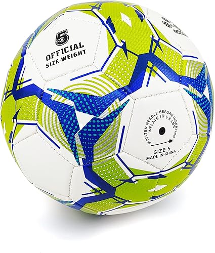 Miniatura 2 de Soccer Ball Sizes 3 4 5 for Boys Girls Adults Training Indoor Outdoor Lawn Sports in Red Blue Green Black White