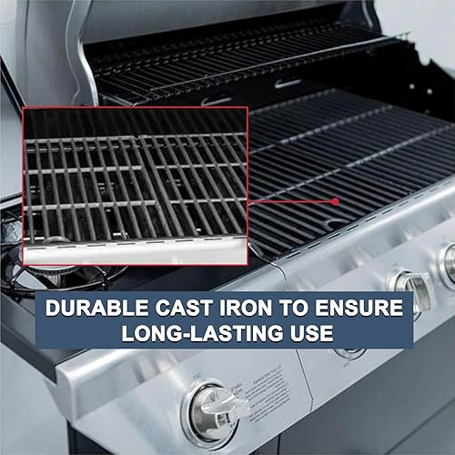 Miniatura 4 de Piezas de repuesto para parrilla Home Depot Nexgrill de 4 quemadores 720-0830H, 720-0783E, 720-0783C, rejillas de cocción de hierro fundido de 17