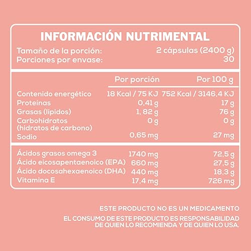Miniatura 8 de Caro FIT - Alta Concentración Salmón Omega 3 EPA DHA 60 cápsulas blandas