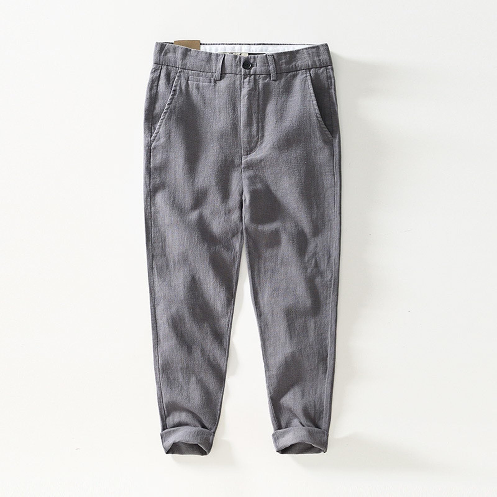Pantalones De Verano Mujer Deporte, Pantalones Vaqueros Mujer Verano, Casuales Lino Transpirables Corte Relajado Pierna Recta Cintura EláStica CóModos Pantalón Deportivo Pantalon Pirata Pantalon
