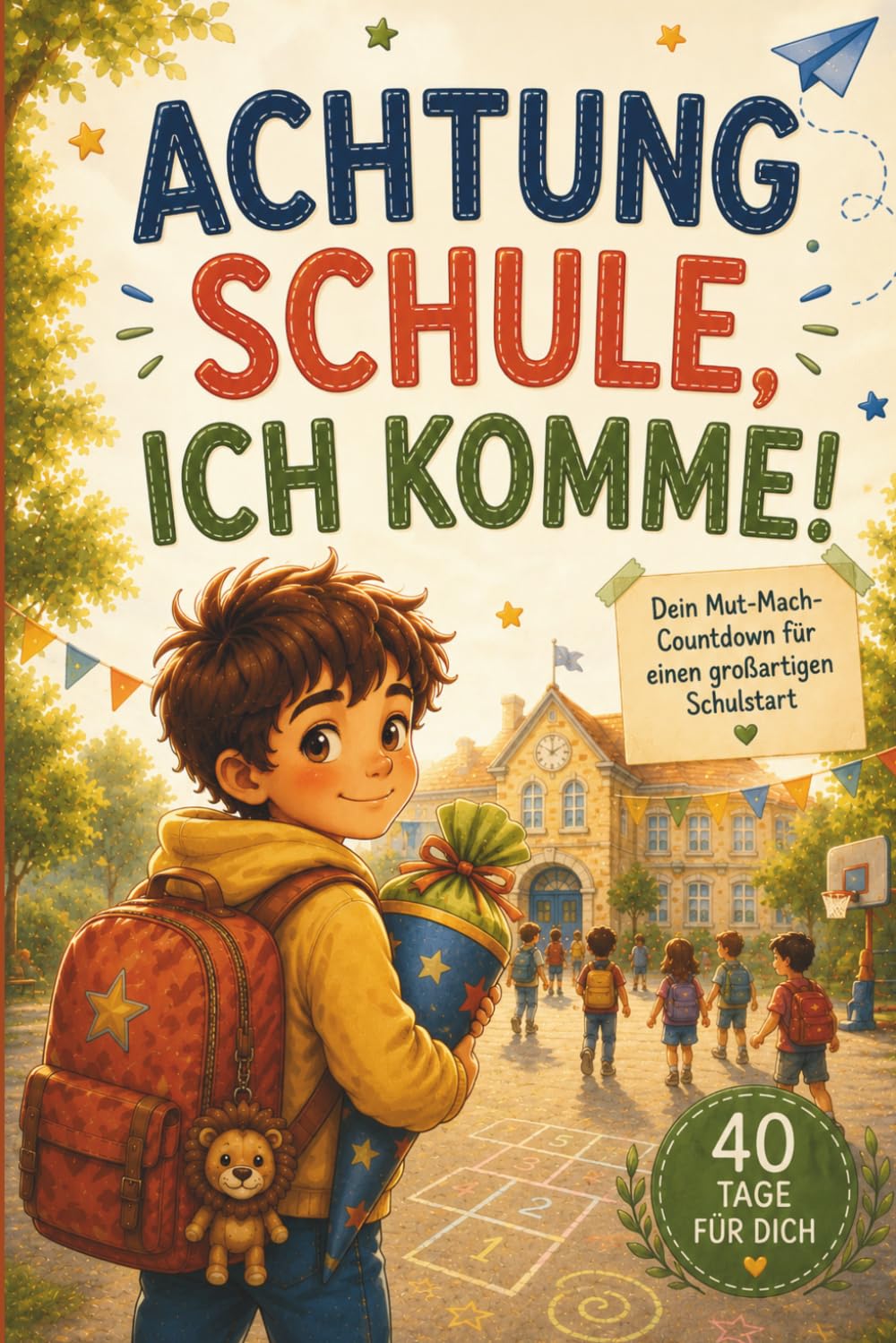 Achtung Schule, ich komme: Das besondere Geschenk zur Einschulung für Jungs – mit spannenden Geschichten über Mut, Freundschaft und innere Stärke