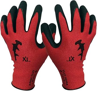 Hammerhead Spearguns Dentex Gloves - Nitrile Grip - Cut Resistant Lv5 and Puncture Resistant Lv3 - Small