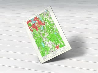 MG Global Historical USGS Hanging Canvas Print of Weymouth 1958 Holbrook Abington Hingham Center East Braintree MA | 8x12 12x18 16x24 20x30 24x36 Vintage City Wall Art for Gift | Home Office Decor