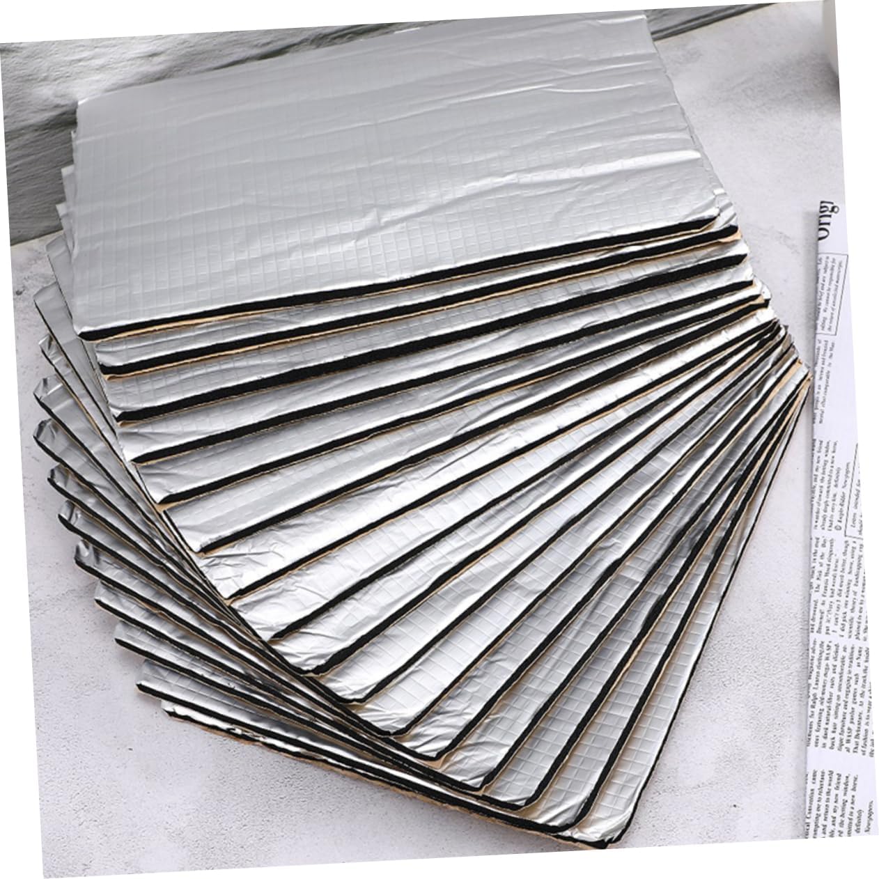 20pcs Automotive Heat Shield Insulation Mats Sound Deadener Pads for Noise and Thermal Isolation Easy Installation Durable Thickness