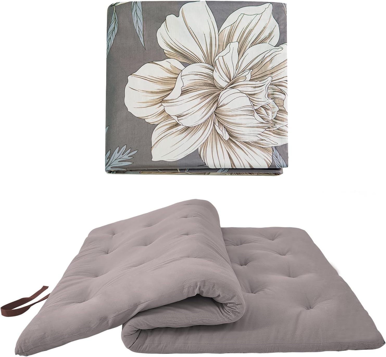 ZonLi Japanese Floor Mattress 60''x80'' with Washable Cover