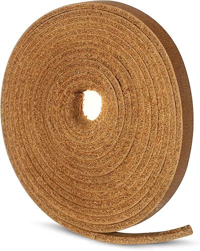 Ringsun Tiras de cuero planas de 18 pulgadas de ancho para manualidades, cordones de cuero para botas, correas de cuero de grano completo para