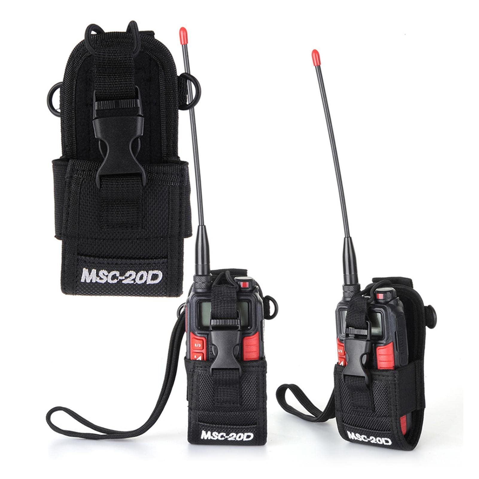 ZONTO Funda de Radio Nailon Ajustable para Walkie Talkie
