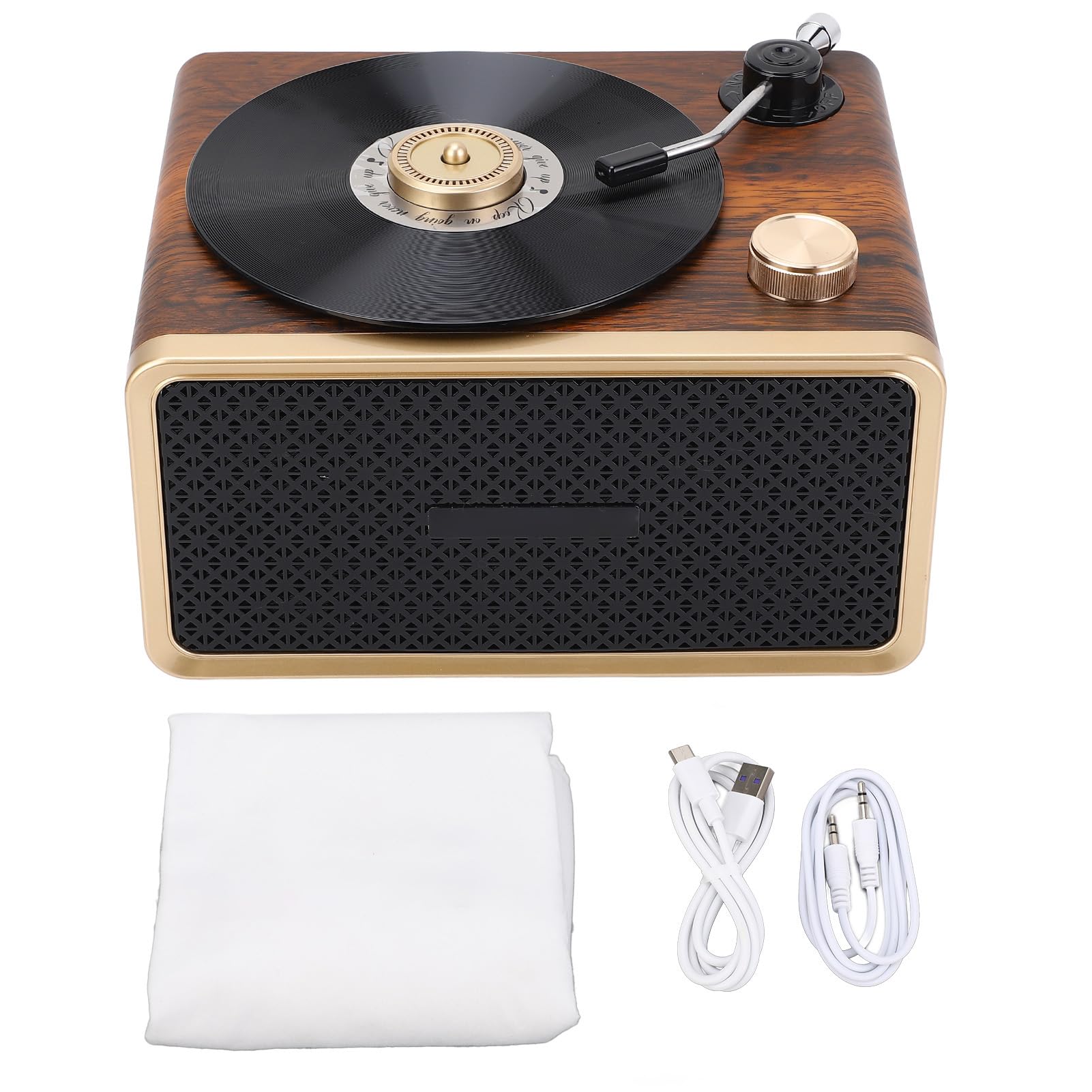 Retro Głośnik Bluetooth Drewniany Przenośny Głośnik w Stylu