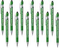 Vista 50 de 10 bolígrafos personalizados a granel, bolígrafo personalizado, bolígrafo grabado con nombre, logotipo, lápiz capacitivo para pantallas táctiles, a