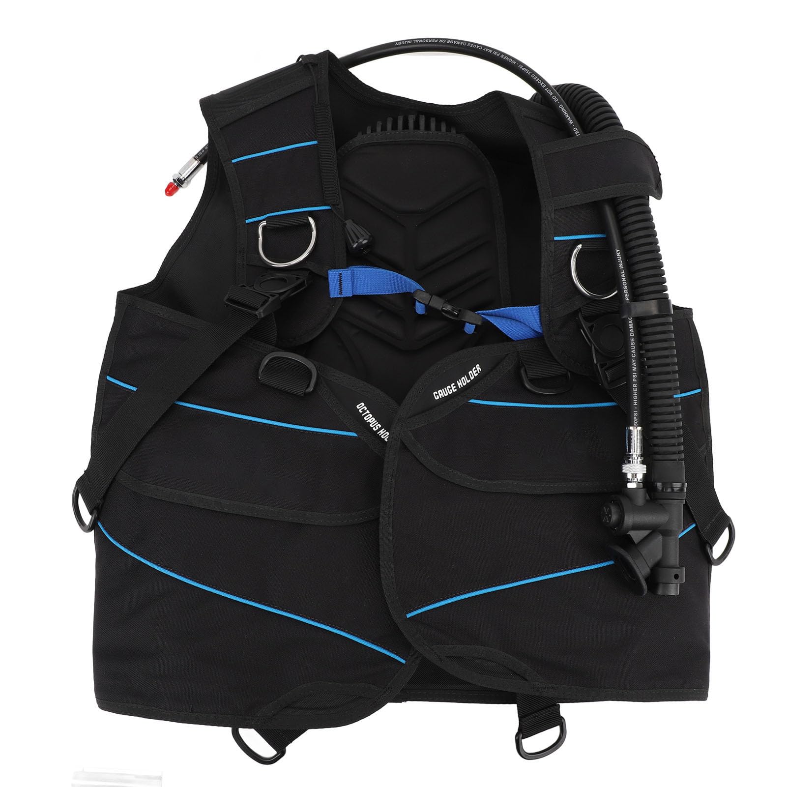 Diving Jacket BCD, Lightweight Comfortable BCD Diving Buoyancy Adjustable Device for Diving Gear (XXL)