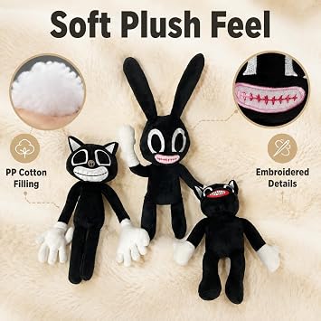 3PCS Siren Head Plush Toys Soft Horror Stuffed Animals Gift
