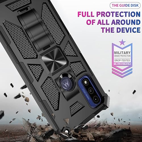 Miniatura 7 de GORGCASE - Funda para Motorola Moto G Power 2022 con protector de pantalla de vidrio templado (cobertura completa), resistente a los golpes, grado