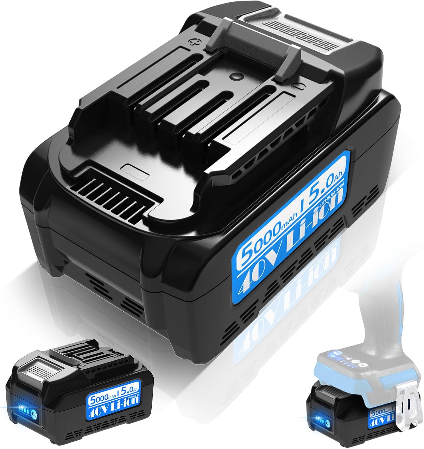 svetyd Upgraded 40V XGT MAX Battery Replacement for Makita 40V Battery MAX 5.0Ah