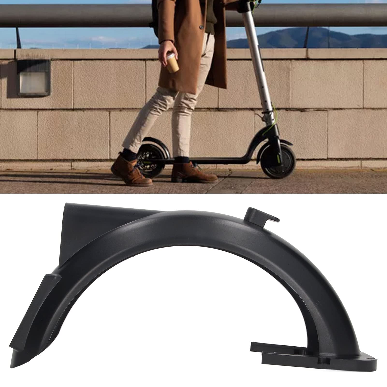 Garde-Boue Arrière Pour Scooter Électrique Xiaomi 8,5" - Avec Feu Arrière - ABS + Métal - Résistant à L'Eau
