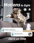 Blurams Caméra de sécurité 2K, Caméra pour chien d'écran bébé 2PCS pour la sécurité à domicile avec suivi intelligent des mouvements, application téléphonique, IR vision nocturne, Siren, Compatible avec Alexa & Assistant Google & IFTTT, 2-Way Audio