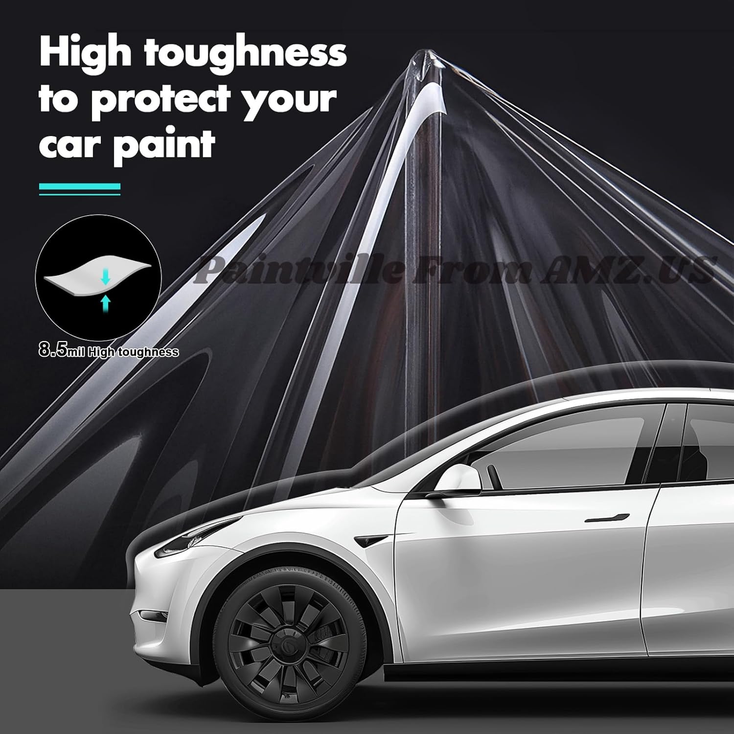 for Tesla Model Y 2020-2024 TPU PPF HD Clear Paint Protective Film Custom Fit Anti Scratch Self Healing Shield Guard Tesla Finishing Accessories for Pillar