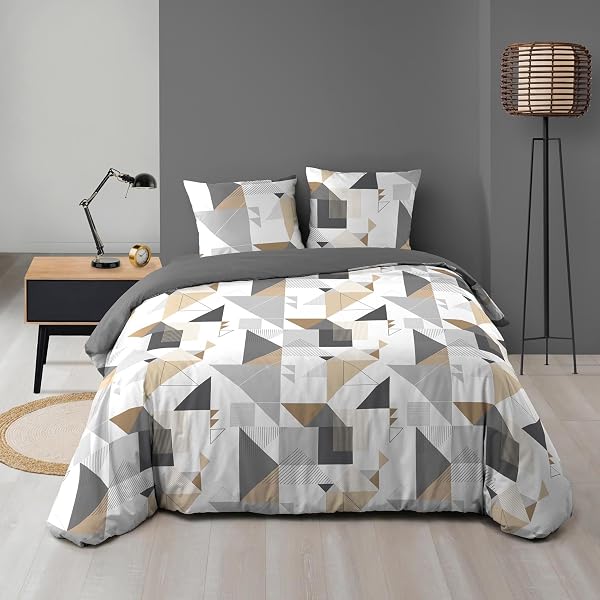 Douceur d'Intérieur Juego de Cama de 3 Piezas Microfibra Estampada