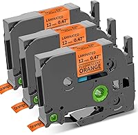 Vista 11 de Cinta para etiquetar TZe-335 compatible con Brother TZ-335 laminada blanca sobre negro para Brother P Touch PTD210 PTH110 PTD600 PT-123PC PT-P700