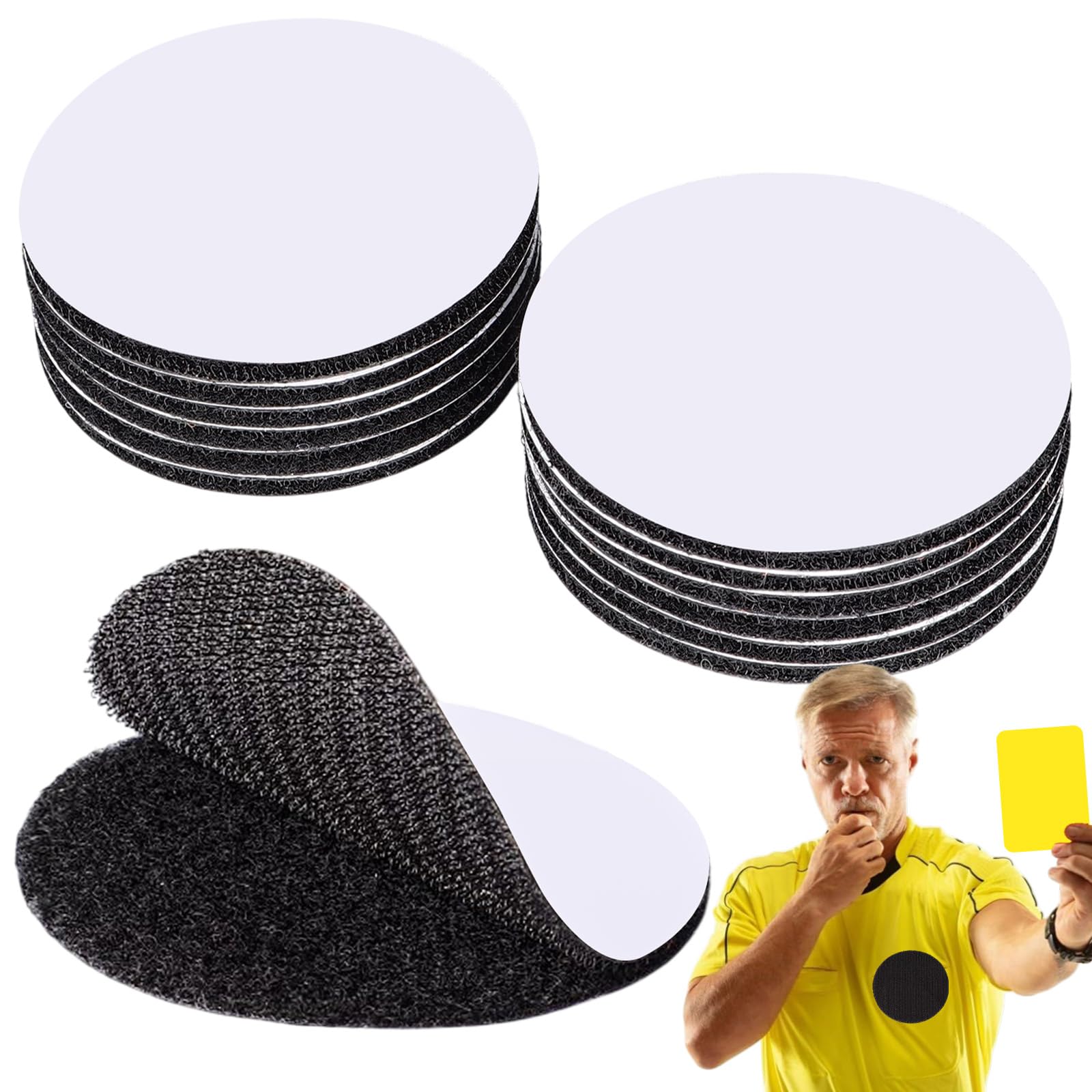 12 Pairs 3 Inch Referee Patches Dots Reusable Round Double Sided Self Adhesive Circle Tape for DIY Wall Decoration Tool Hanging Sticking Car Carpet-picture-34
