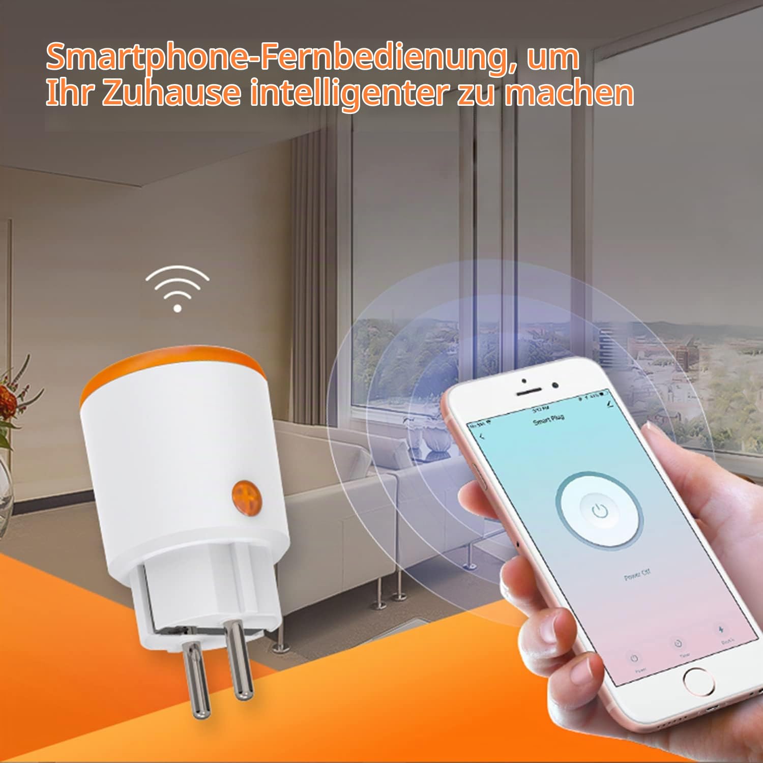 Smart Power Plugs:Zigbee Smart Plug mit Mess und Timerfunktion,Tuya App Steuerung,Push Benachrichtigung,Zigbee Hub erforderlich,16A Zigbee Stecker,kompatibel mit Alexa Google Home (4-pack)