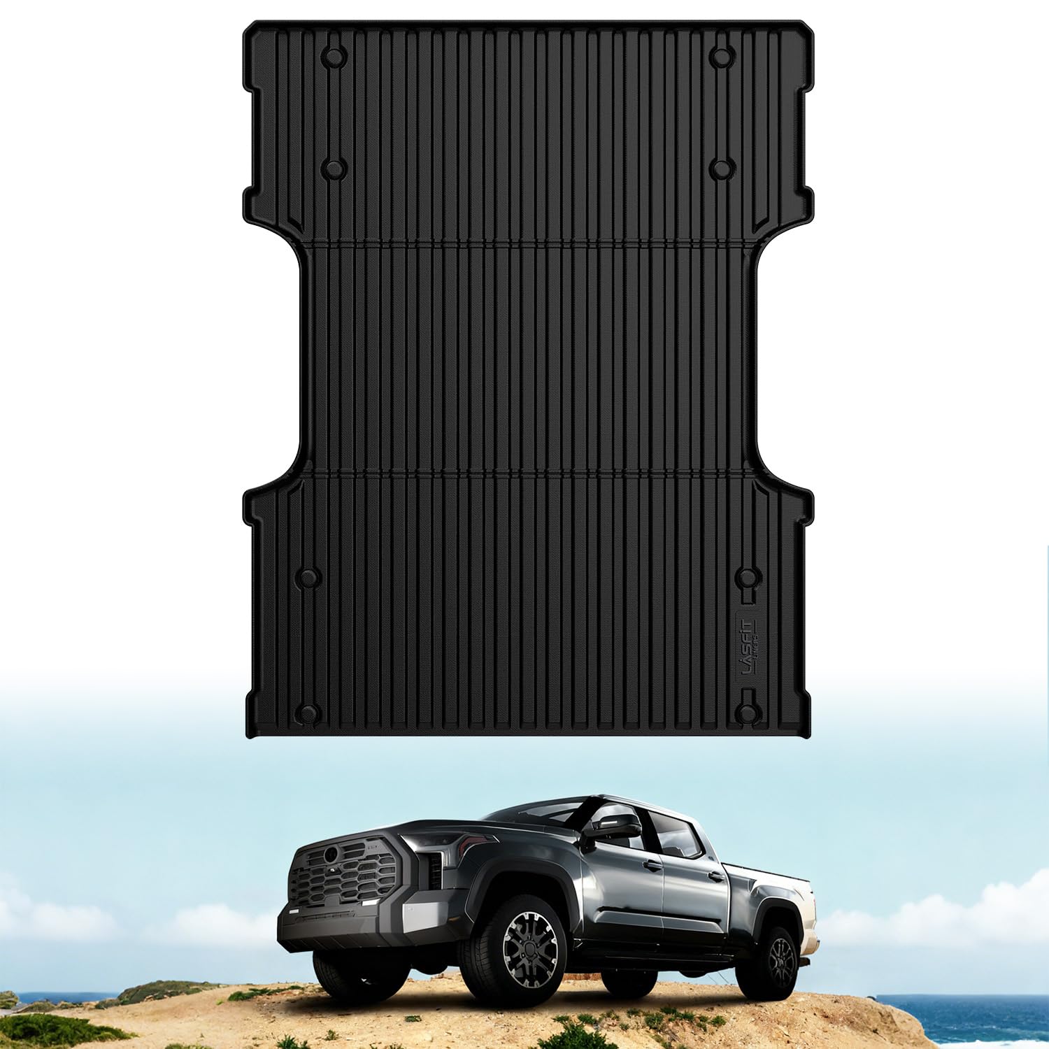 LASFIT Bed Mat for Toyota Tundra 2022-2026 (6.5FT/6.5' Bed) Truck Bed