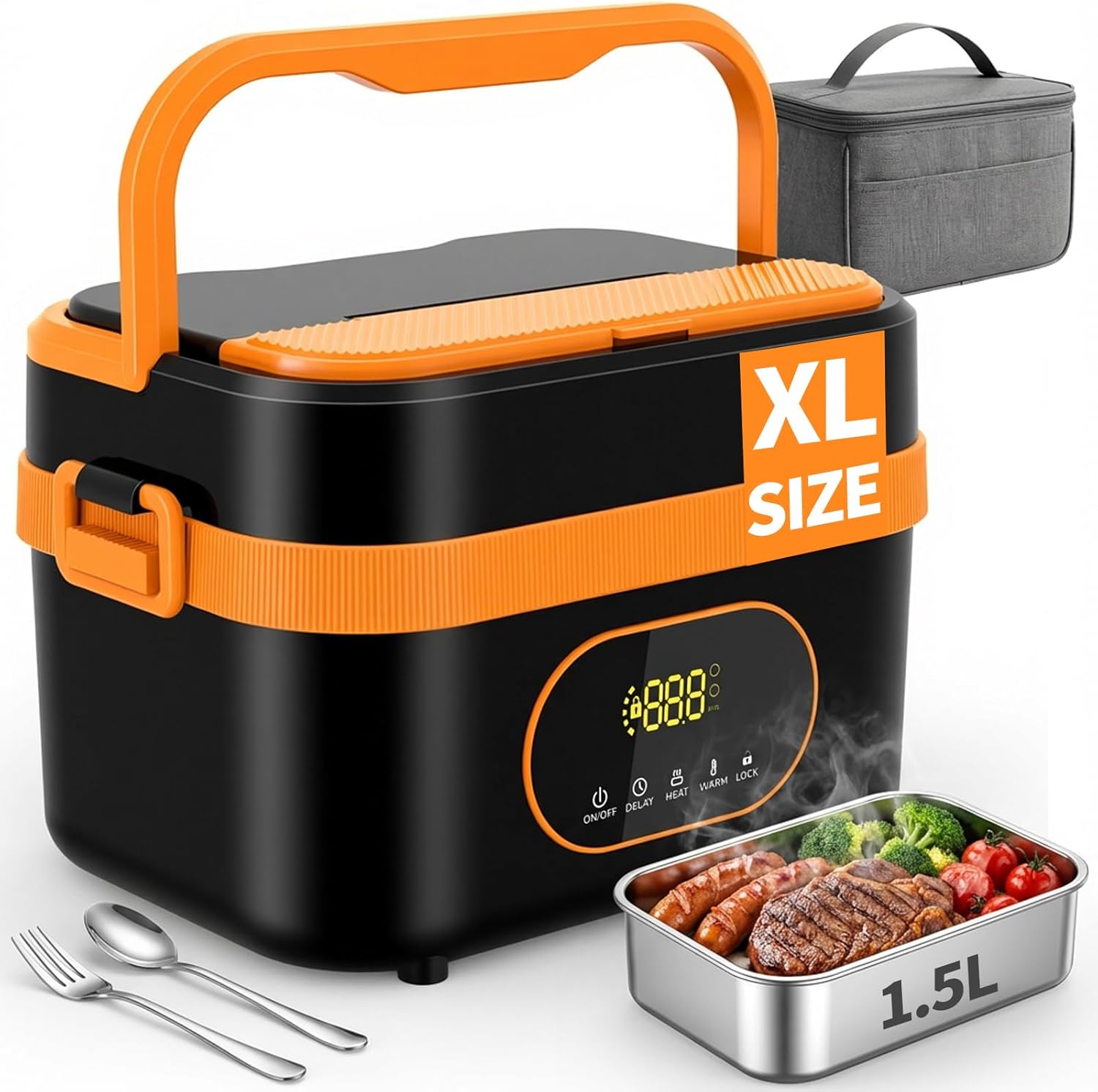 YAAHEIJA Cordless Electric Lunch Box for Adults