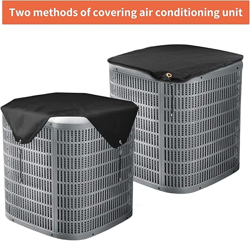 Miniatura 5 de Qualward Cubierta de malla para aire acondicionado para unidades exteriores de 28 x 28 pulgadas, cubierta superior universal de aire acondicionado