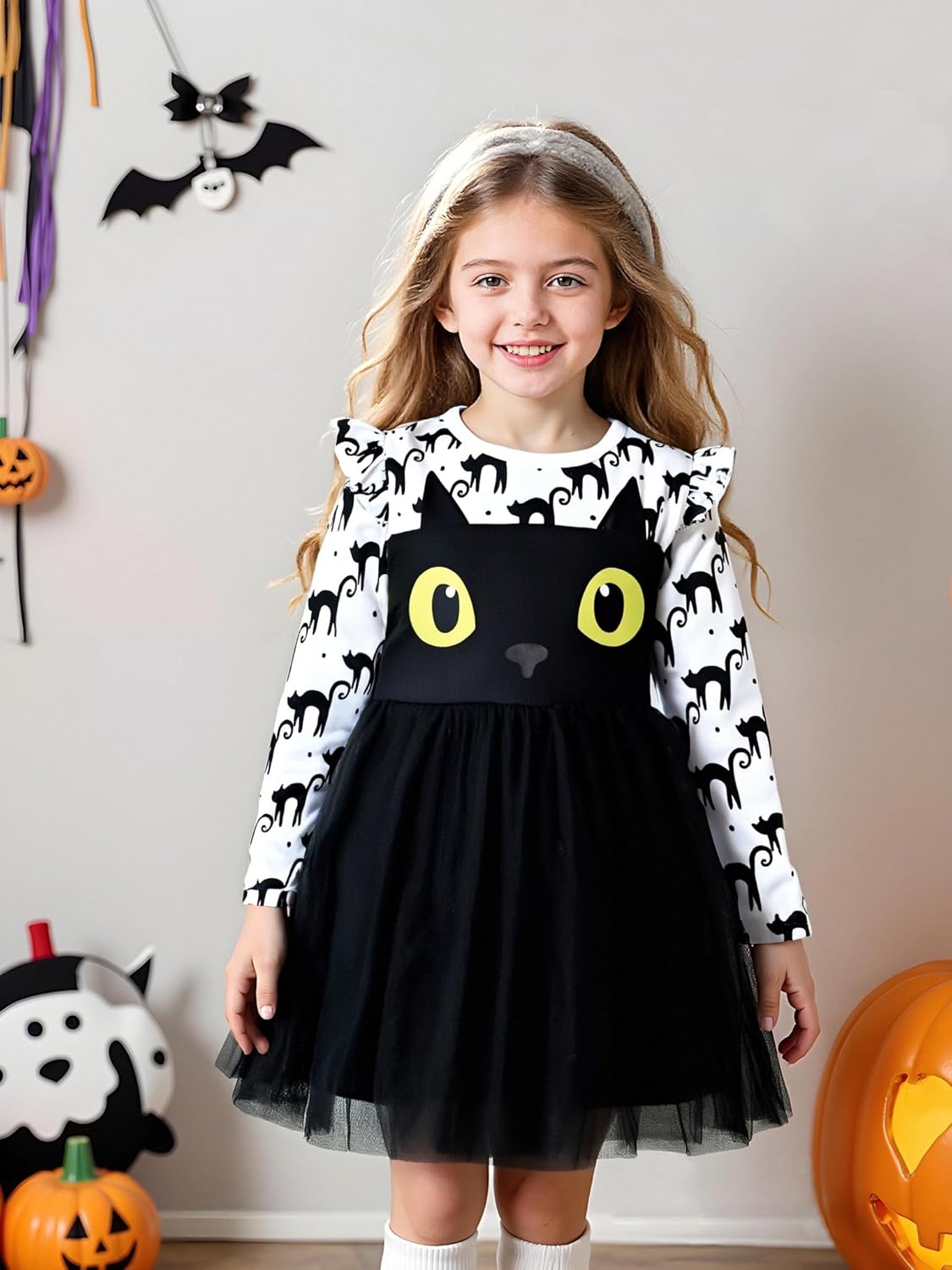 Magic Park 12M-9Y Toddler Girl Holiday Tulle Dress Girls Long Sleeve Tutu Dresses Kids Casual Outfits Winter Clothes - Image 2